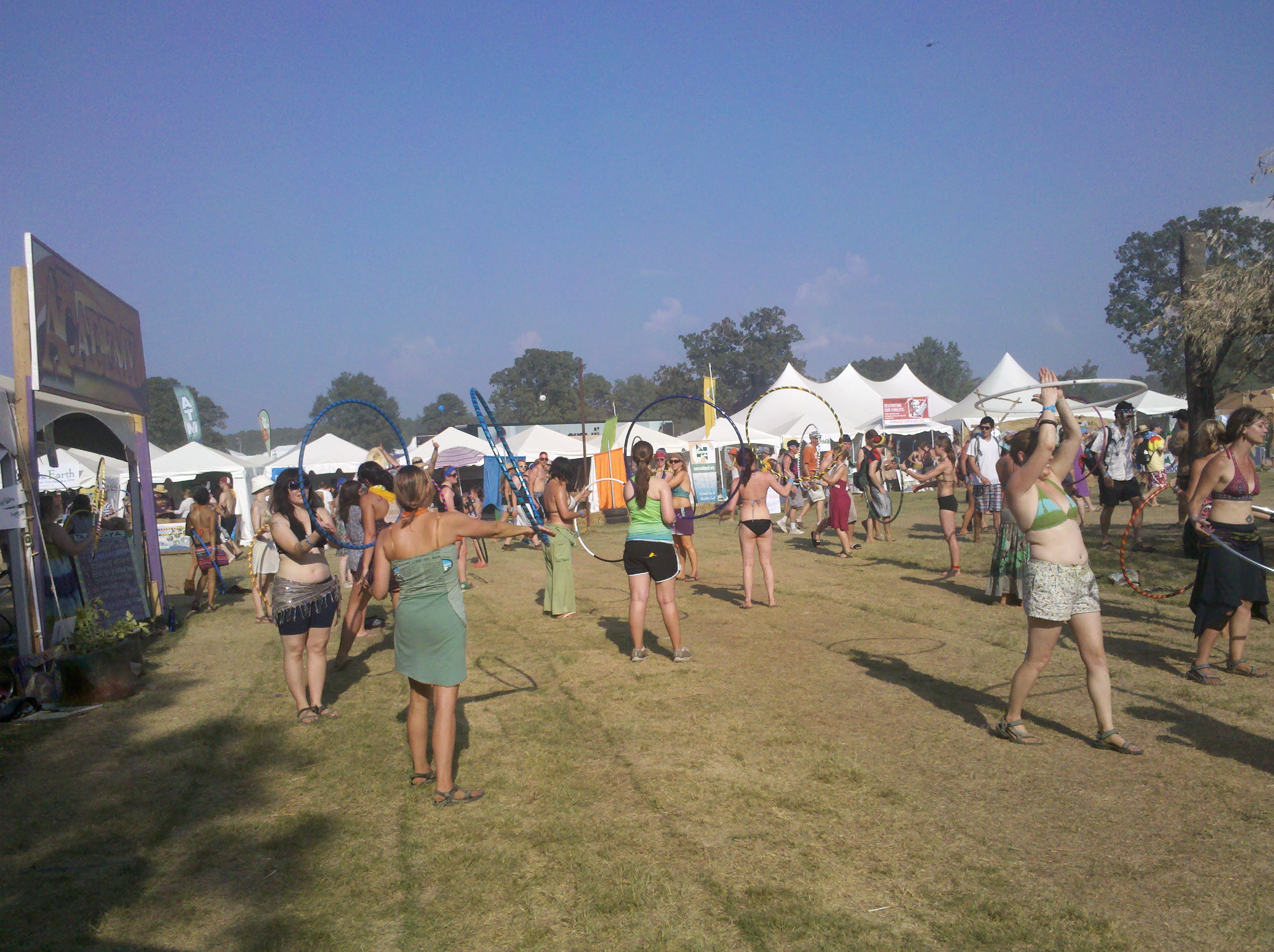 Bonnaroo Random Sight #37: Hula Hoop Class