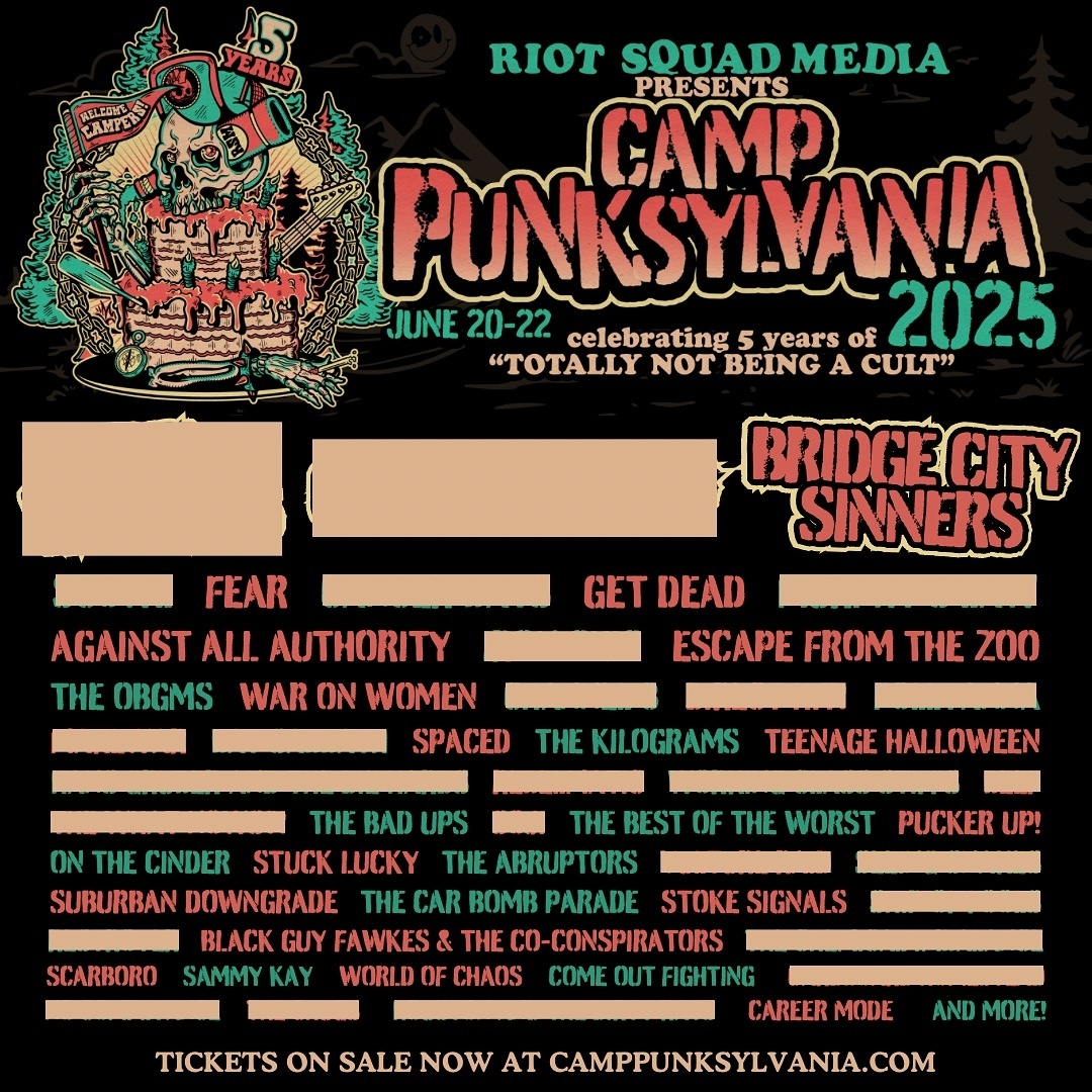 Camp Punksylvania Announces Initial Lineup for '25 - Ghettoblaster